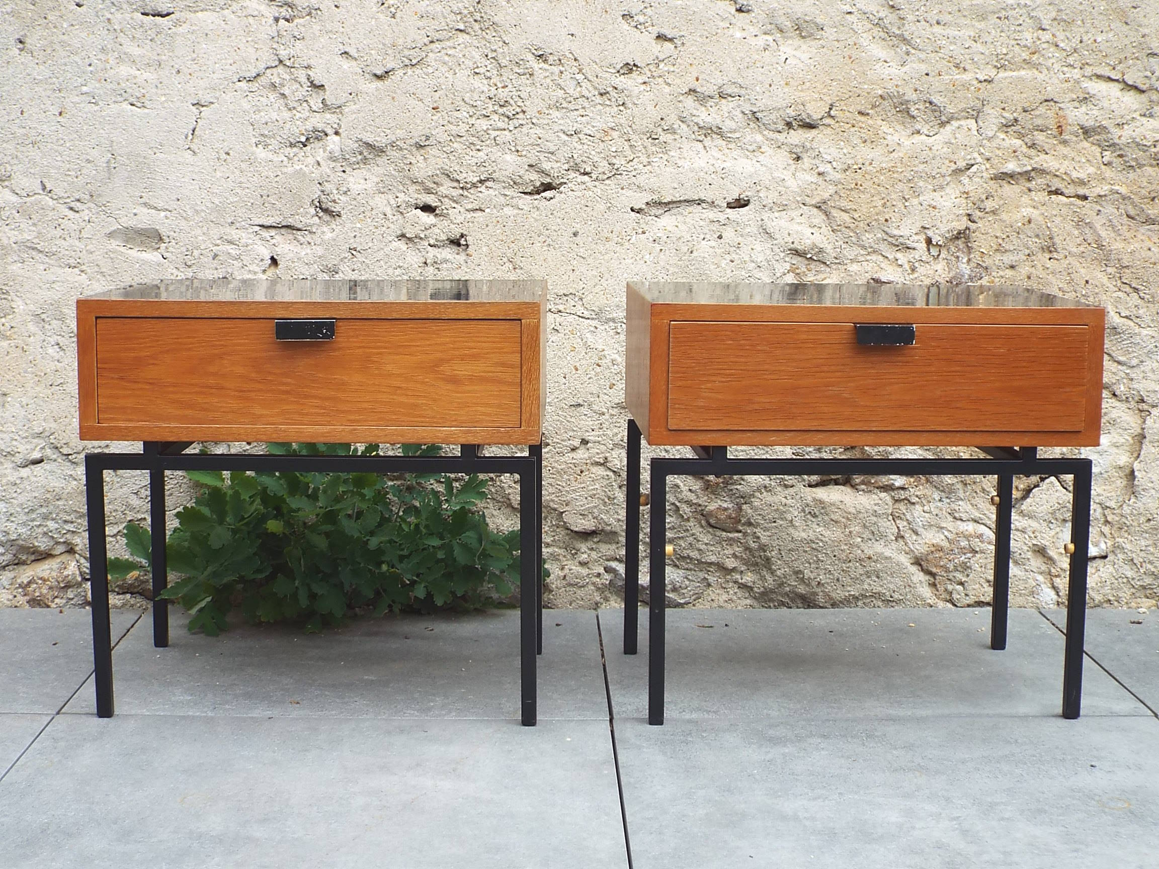 Pair of 60s bedside tables