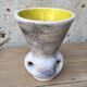 Yellow ceramic vase