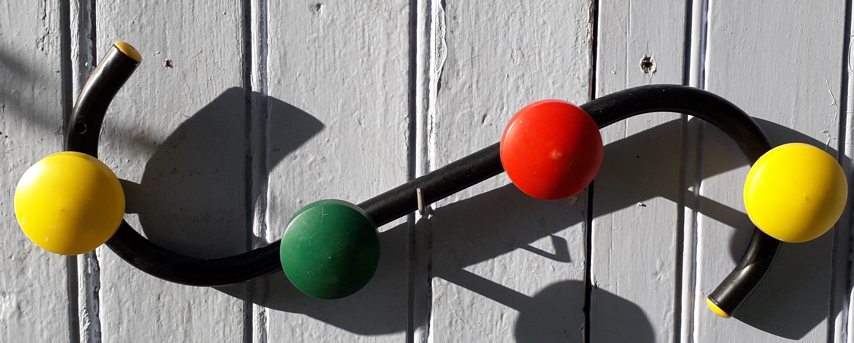 Coat holder multicolored 60's.
