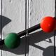 Coat holder multicolored 60's.