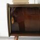 50s dresser, small sideboard wood brass