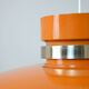 Scandinavian Pendant lamp in orange plastic, 1960s