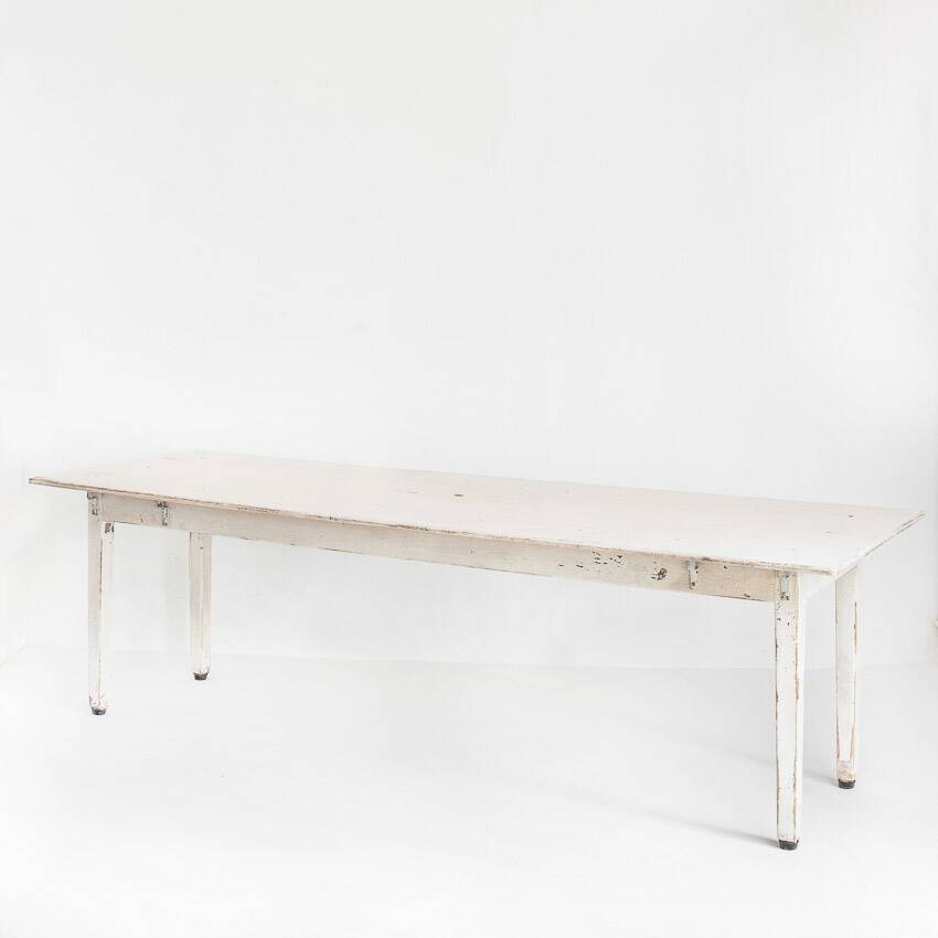 Large workshop table waxed with beeswax. Vintage. France 50s.