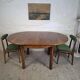 Table ronde extensible Art déco des années 1950, rénovée