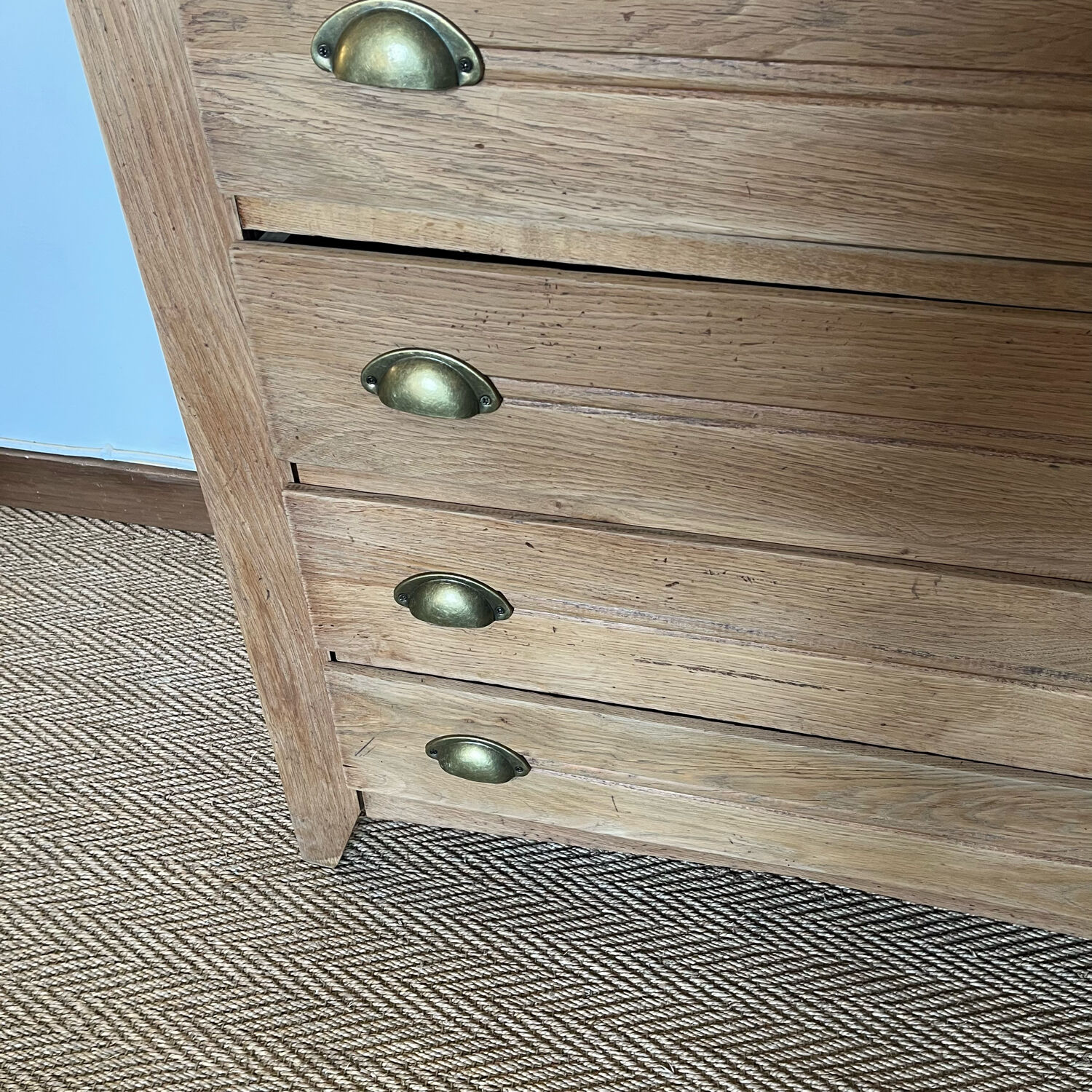 Vintage craft furniture style chest of drawers