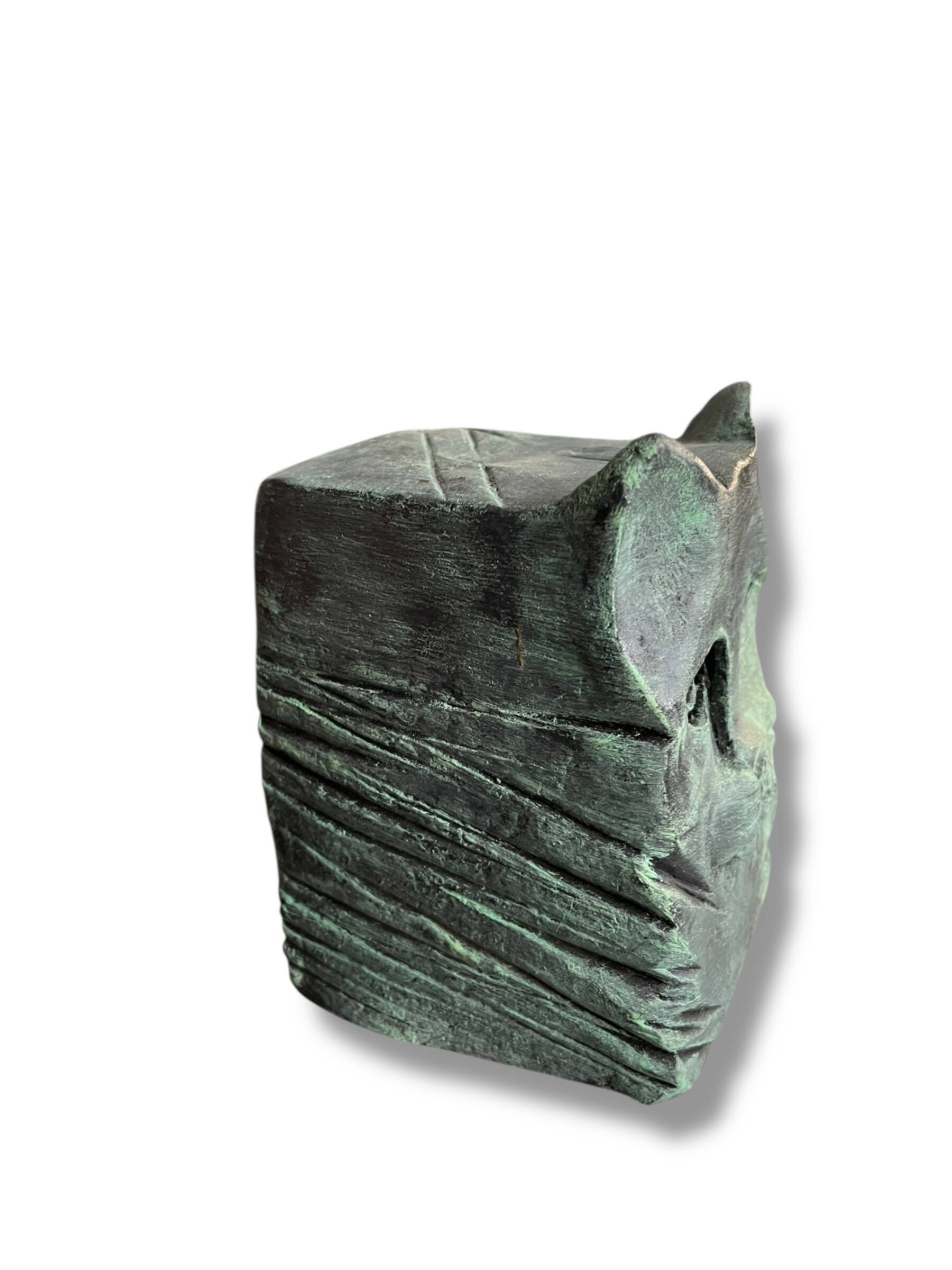 Cat Modernist Terracotta Sculpture
