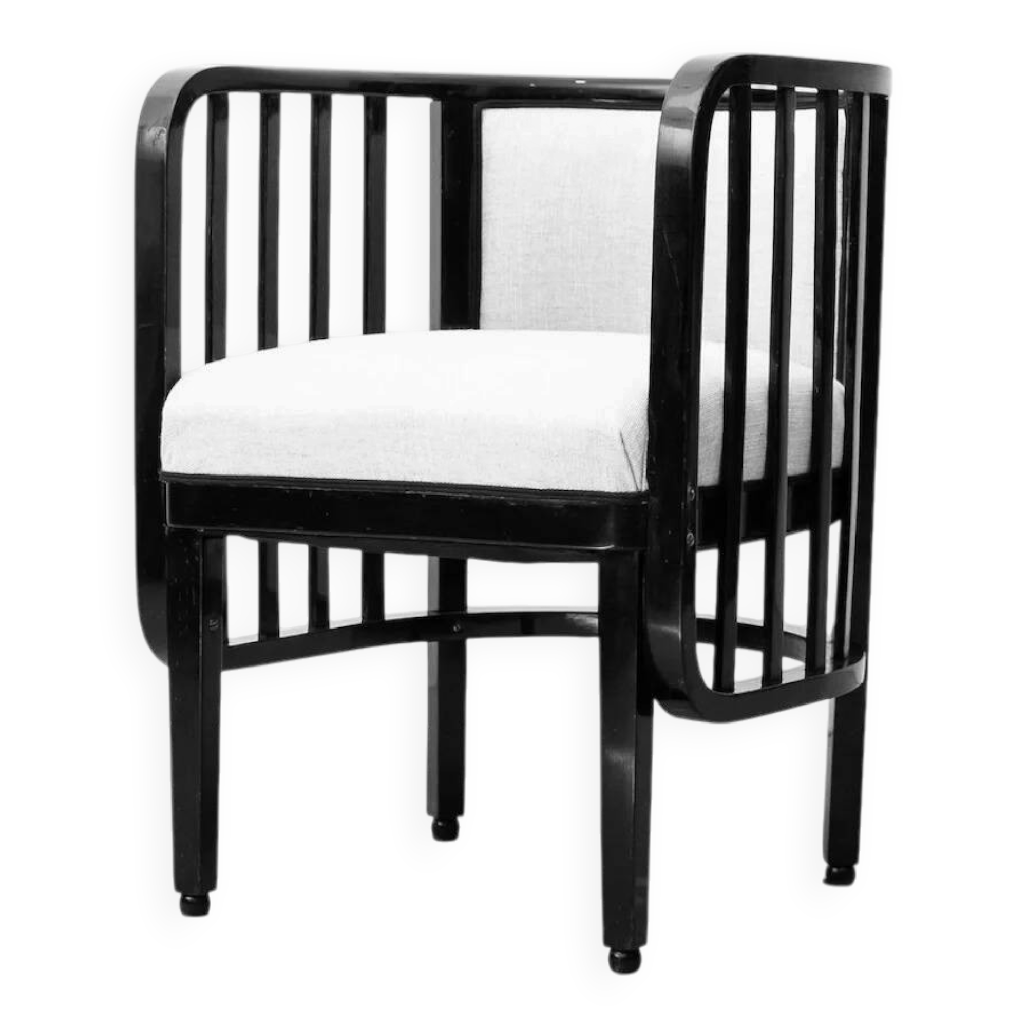 2 x original secessionist armchairs, attributed design: Marcel Kammerer (Vienna, c. 1910), manufacturer: Mundus (Vienna, c. 1910)