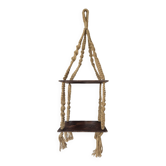 Vintage macramé shelf