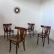 Lot 4 old vintage bentwood bistro chairs from the 70s