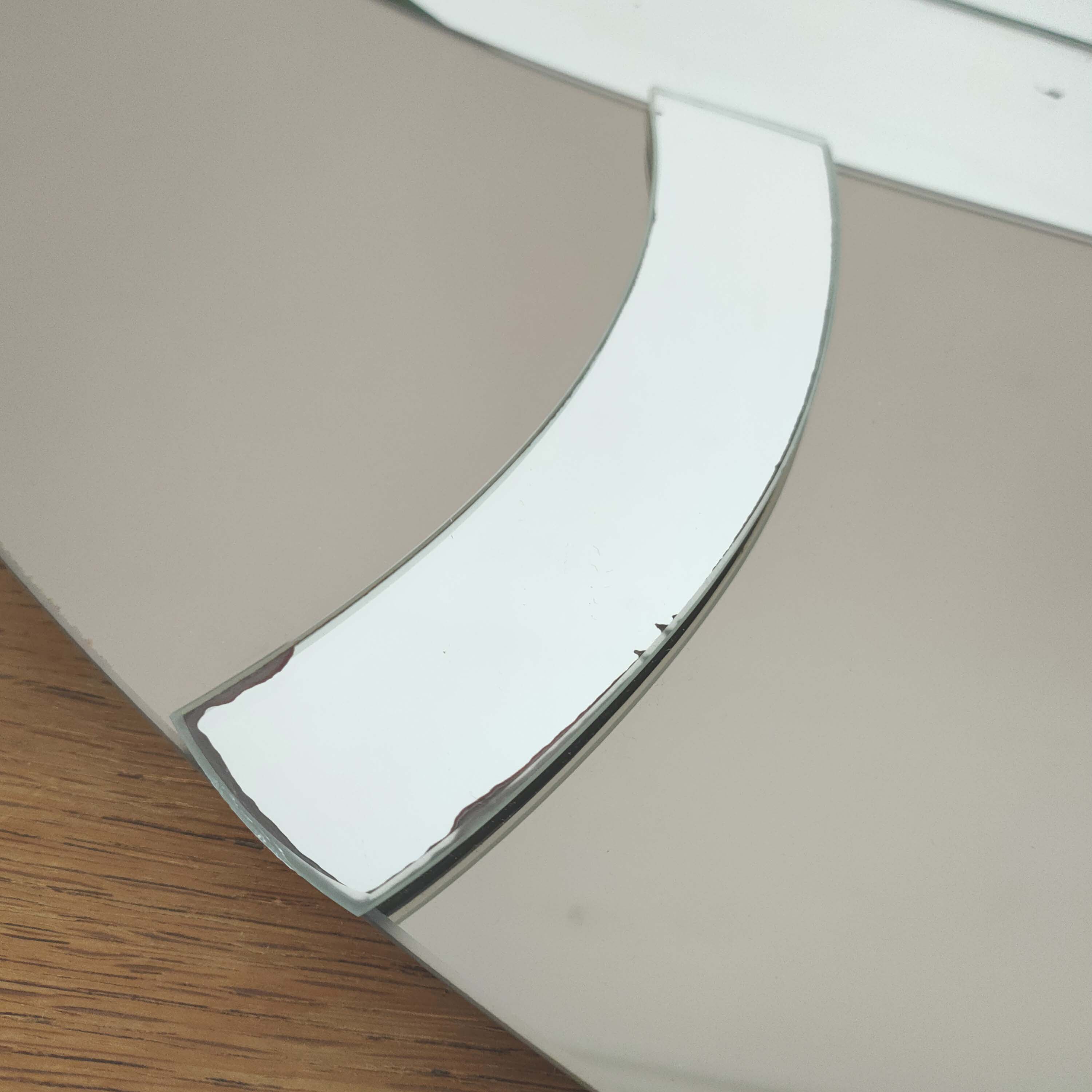 Two-tone sailboat mirror from the 70s 50x77cm