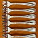 Christofle Malmaison 6 oyster forks new condition