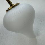 Lot of 3 old vintage opaline wall lights
