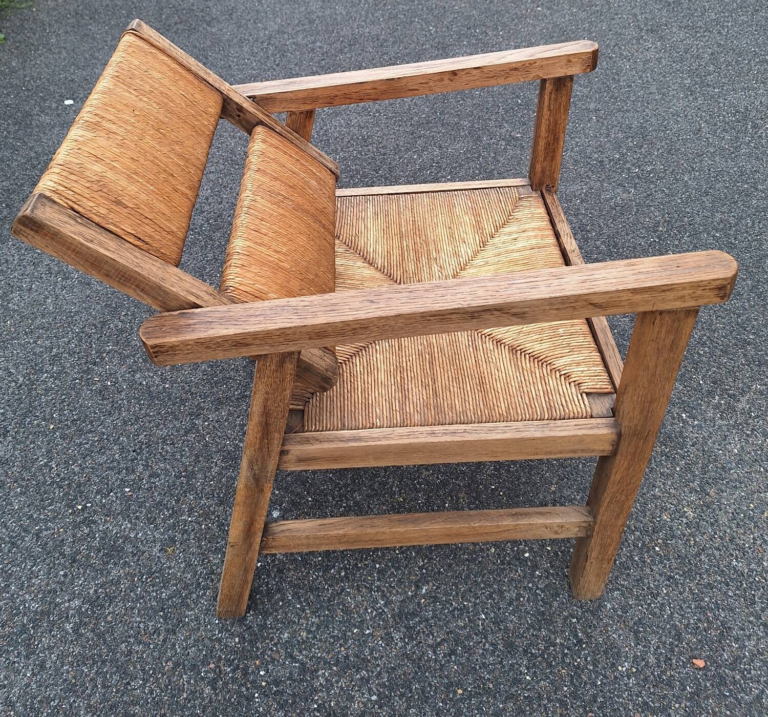 Vintage Brutalist Armchair