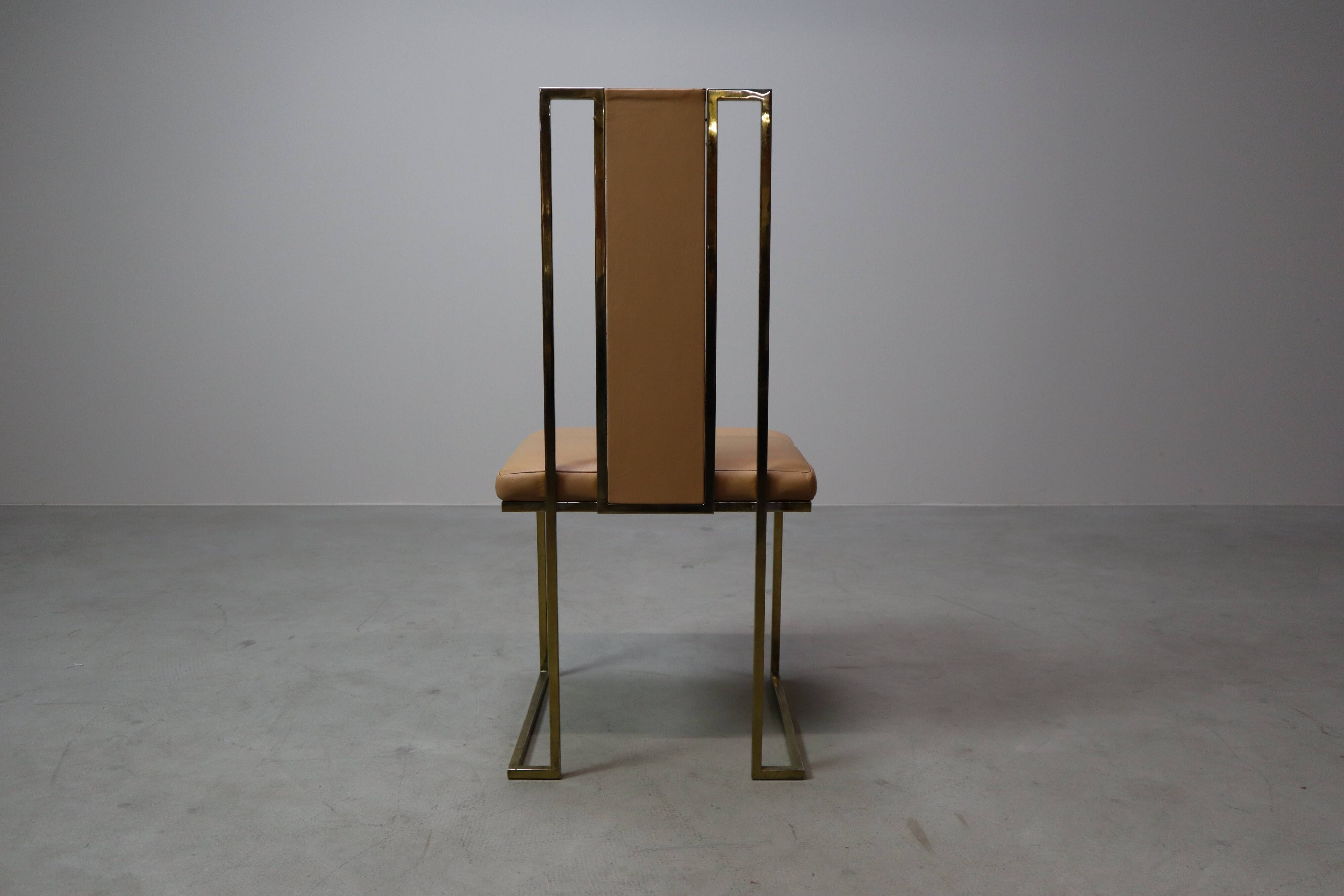 Set of 6 dining chairs by Renato Zevi, Italy 1970s