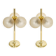 Pair of large brass table lamps by Kaiser, Germany, 1970s.