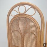 Italian rattan and wicker room divider 1960s