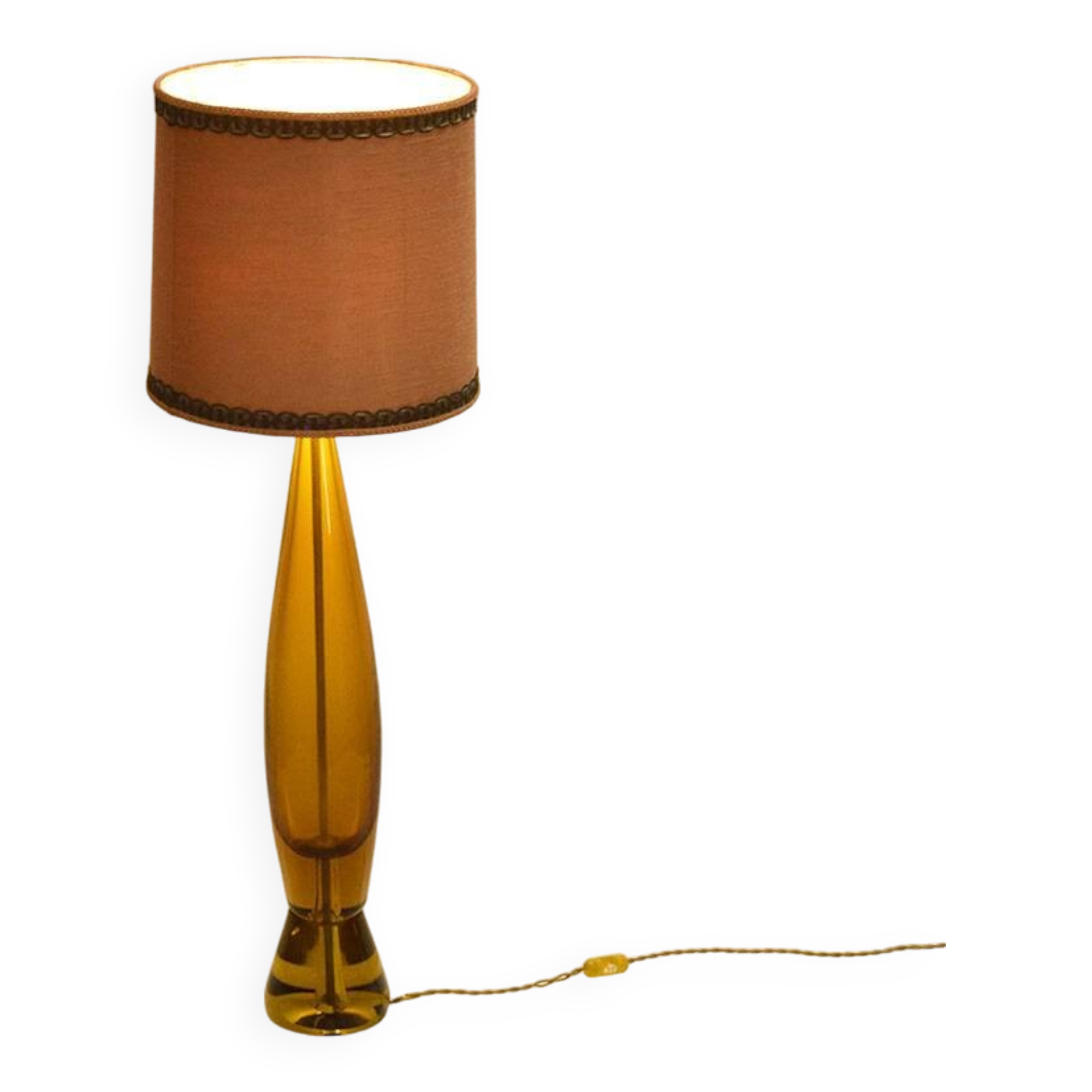 Seguso Flavio Poli large submerged glass lamp from Murano 1950s
