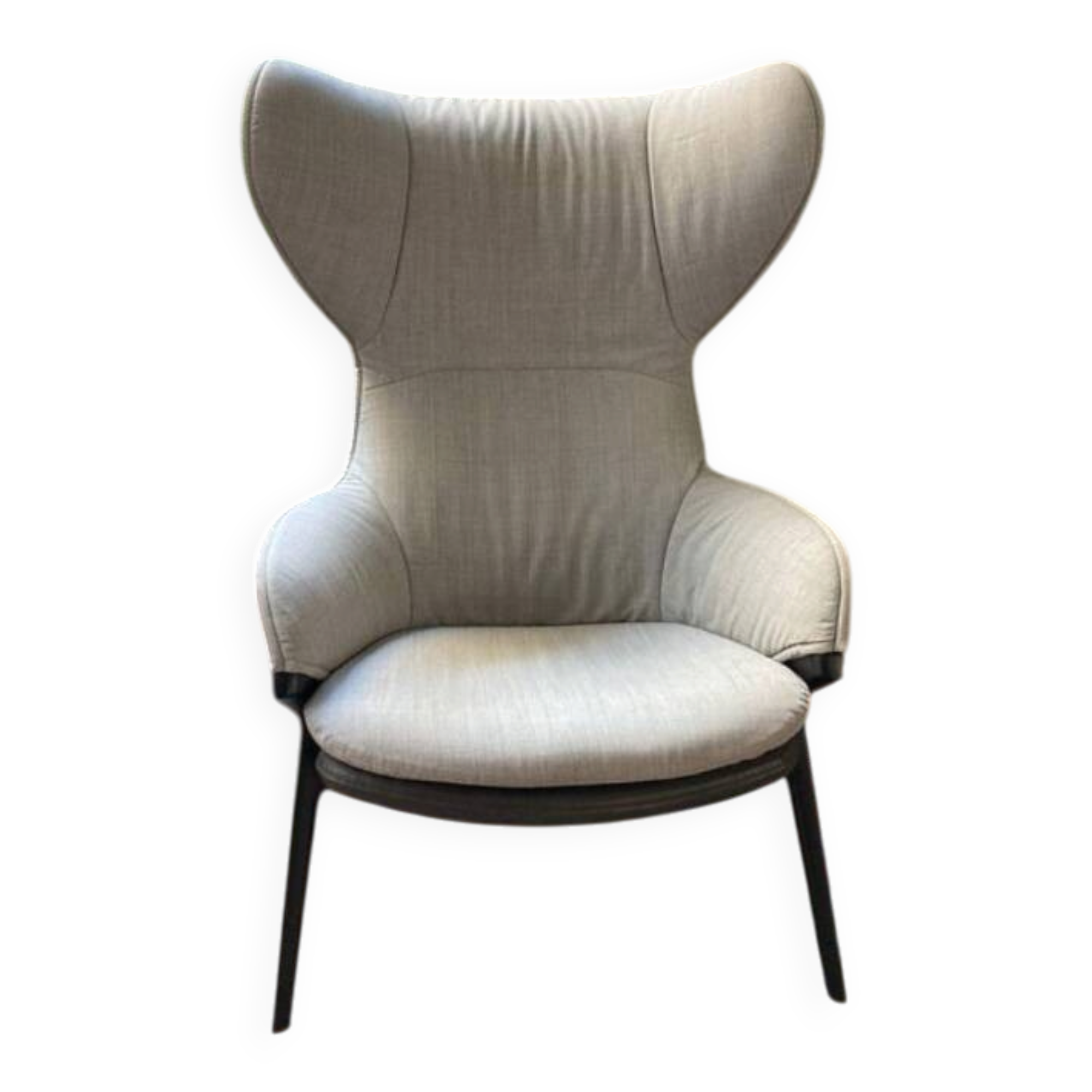 Bicolour armchair P22 Cassina designed by Patrick Norguet