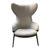 Bicolour armchair P22 Cassina designed by Patrick Norguet