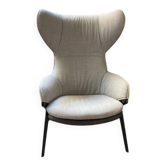 Bicolour armchair P22 Cassina designed by Patrick Norguet