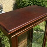 Mahogany showcase Louis XVI style