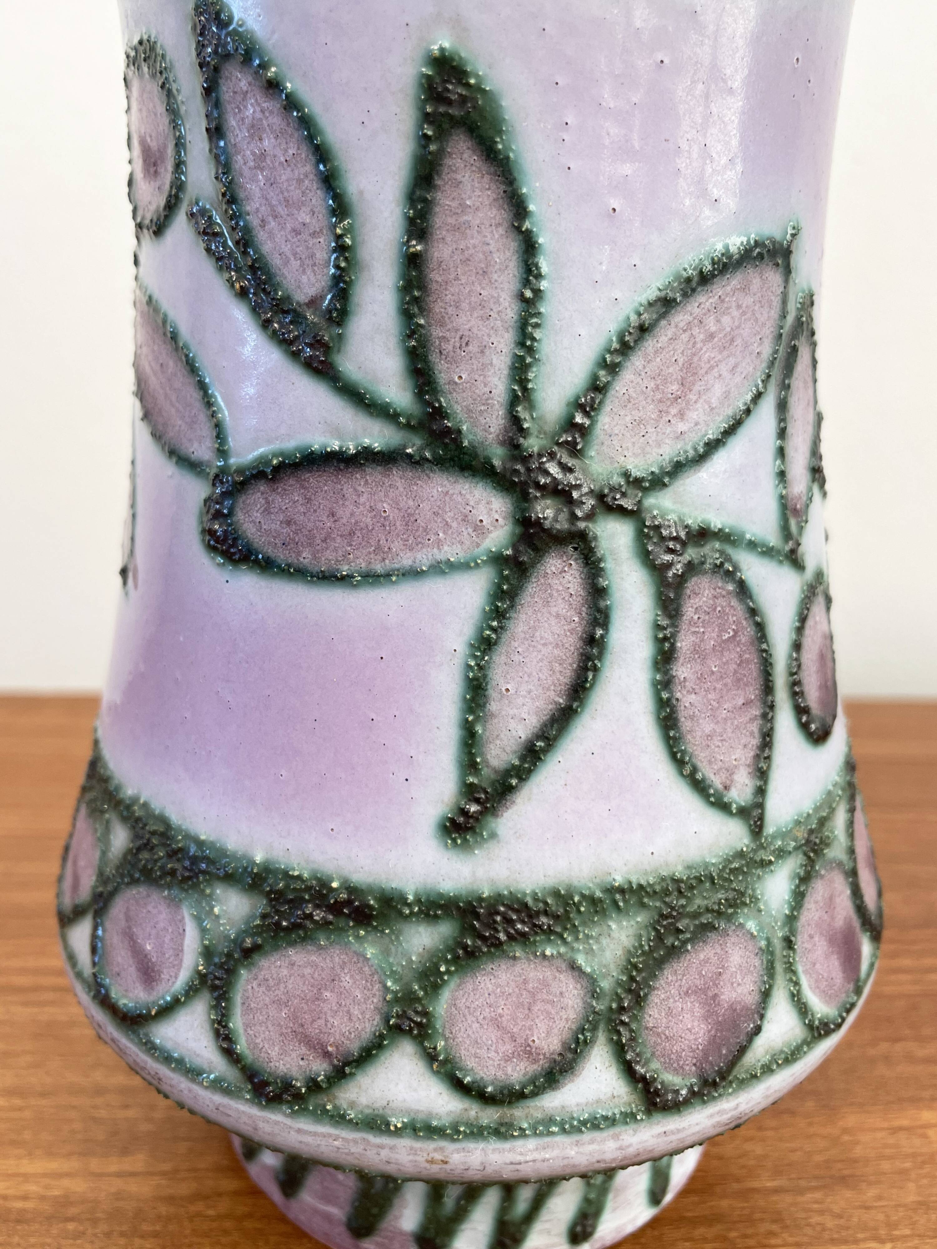 Strehla Keramik vase model 1231 1960s