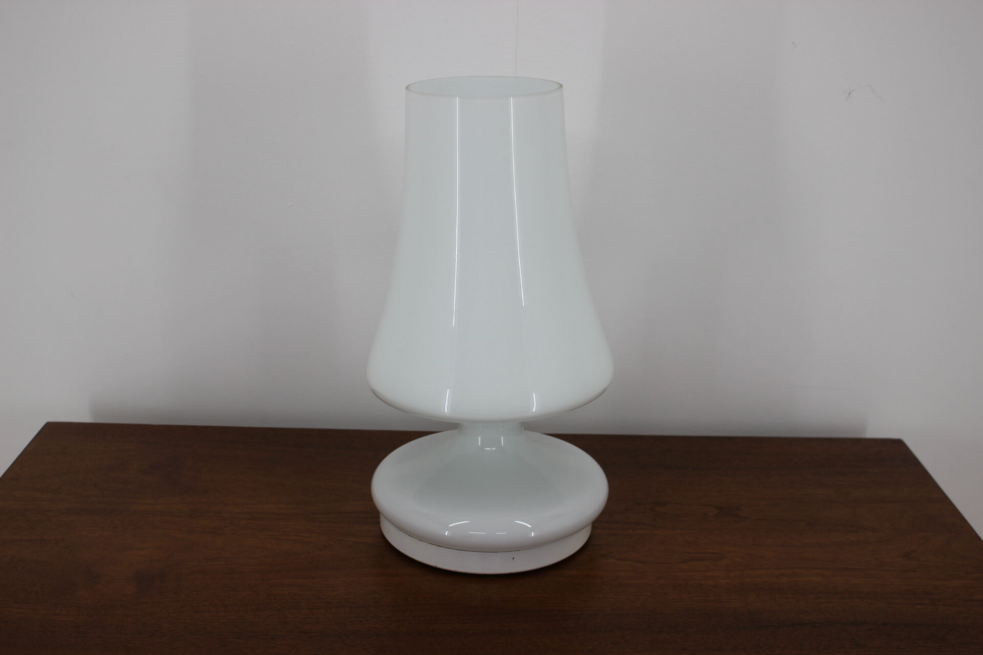 White opaline glass lamp by Stefan Tabery, 1970