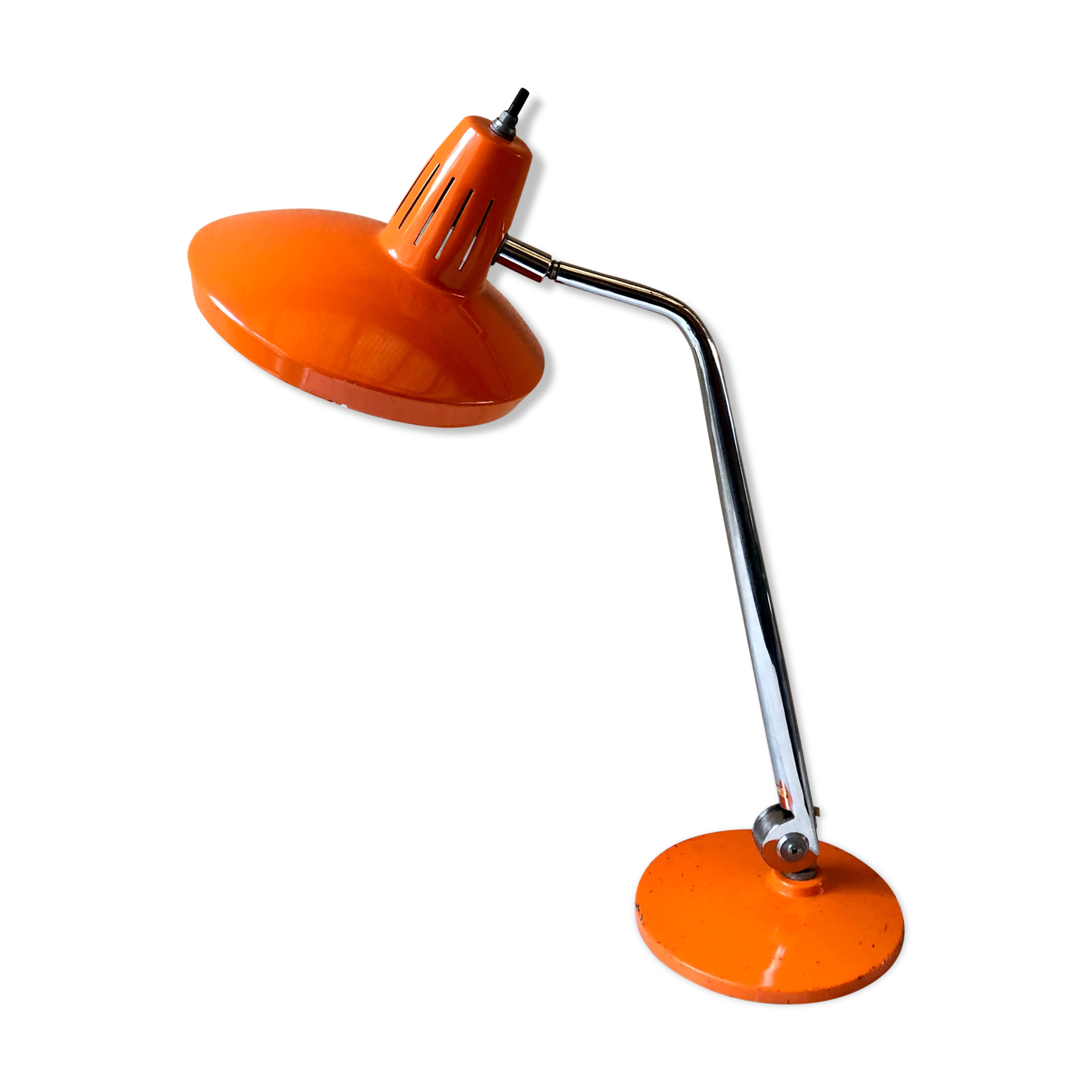 Fase Madrid office lamp vintage design 70s orange