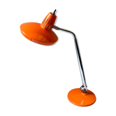 Lampe de bureau Fase Madrid design vintage années 70 orange