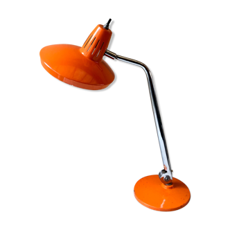 Lampe de bureau Fase Madrid design vintage années 70 orange