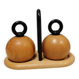 Pepper and salt grinders designed by jörgensen and nissen for bodum Denmark