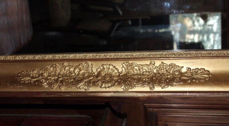 Miroir doré empire XIXème 125x179cm