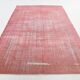 7x10 Blush Pink Vintage Rug, 216x304Cm
