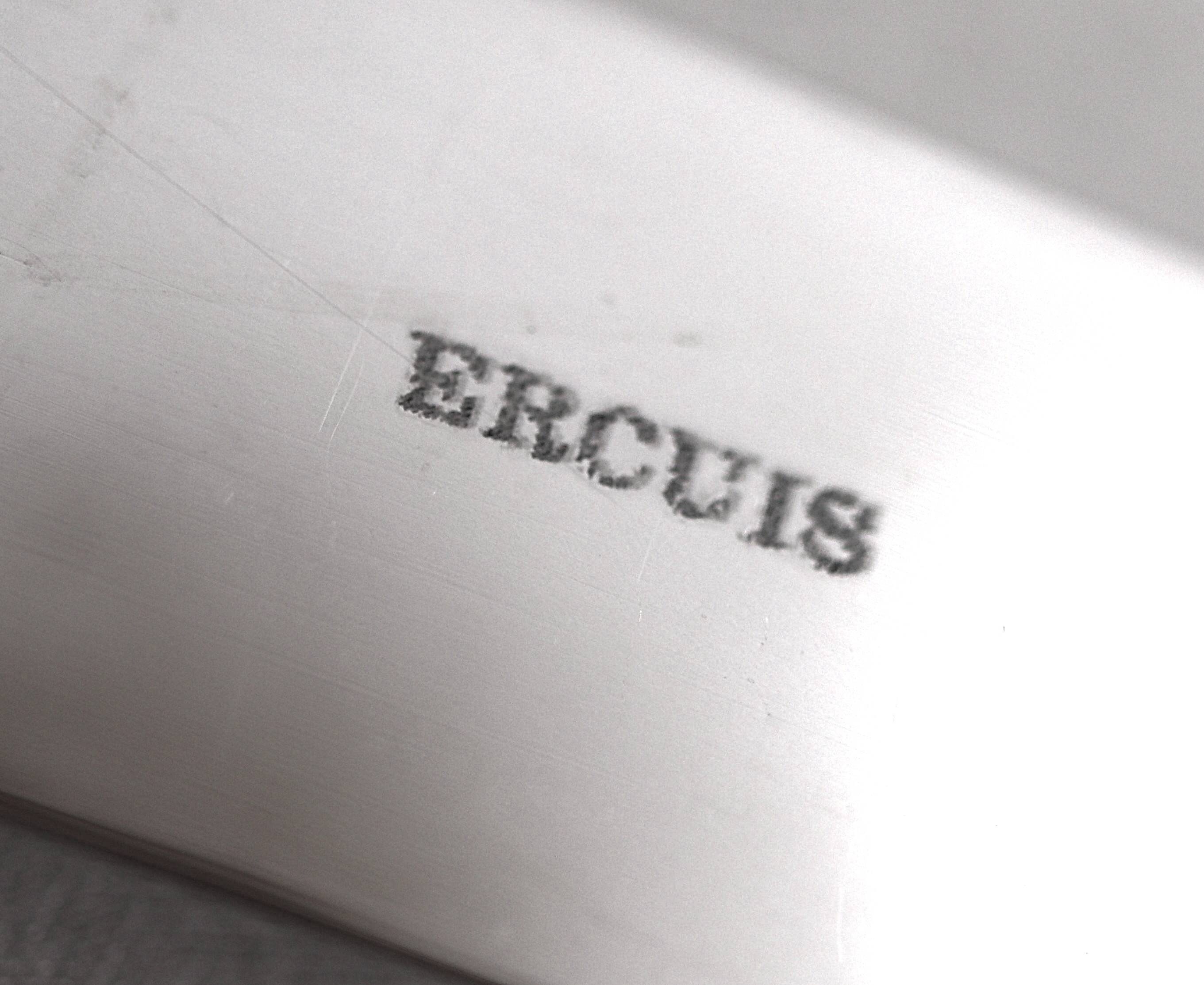 Ercuis Perles 24 knives, 12 table knives + 12 cheese knives in silver-plated metal, nearly new.