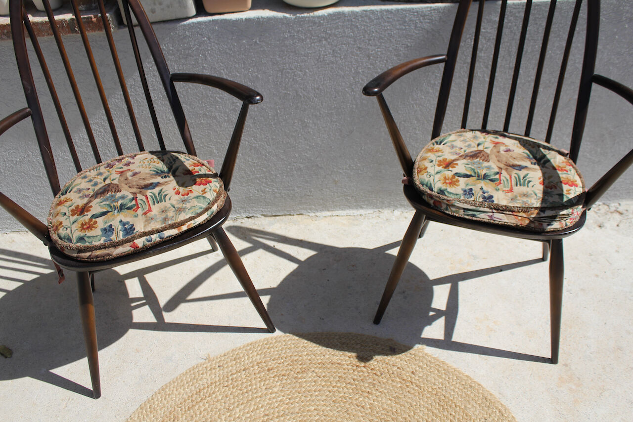 Pair of Ercol chairs model Windsor Quaker