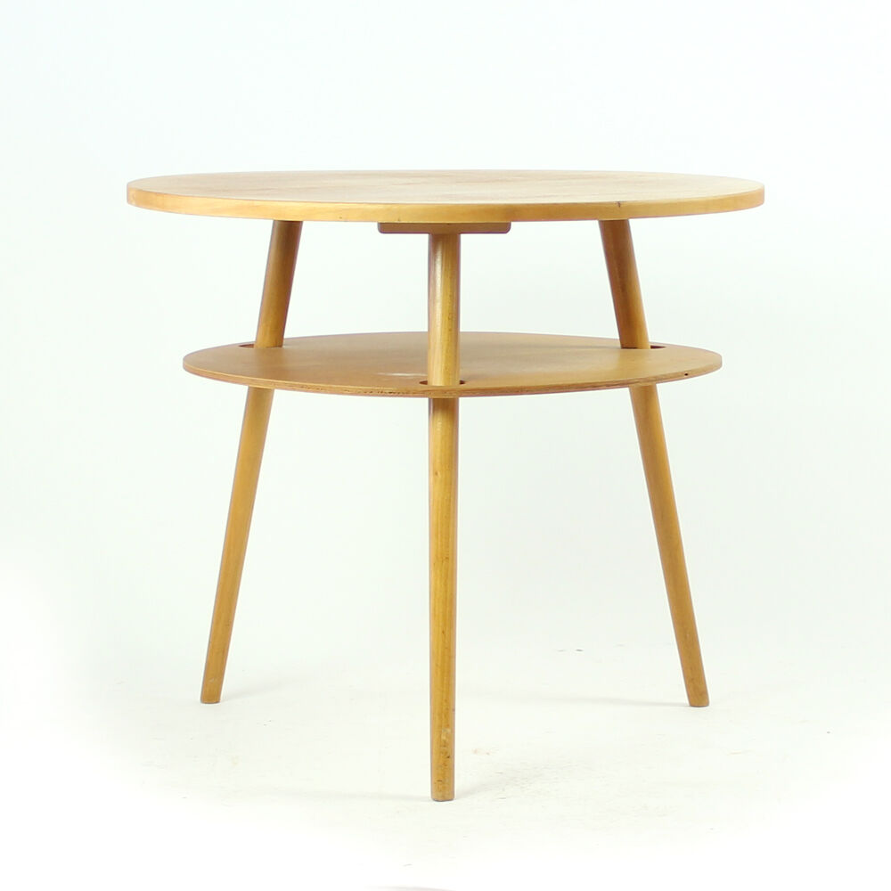 Table basse ronde Drovopodnik Holesov, circa 1960