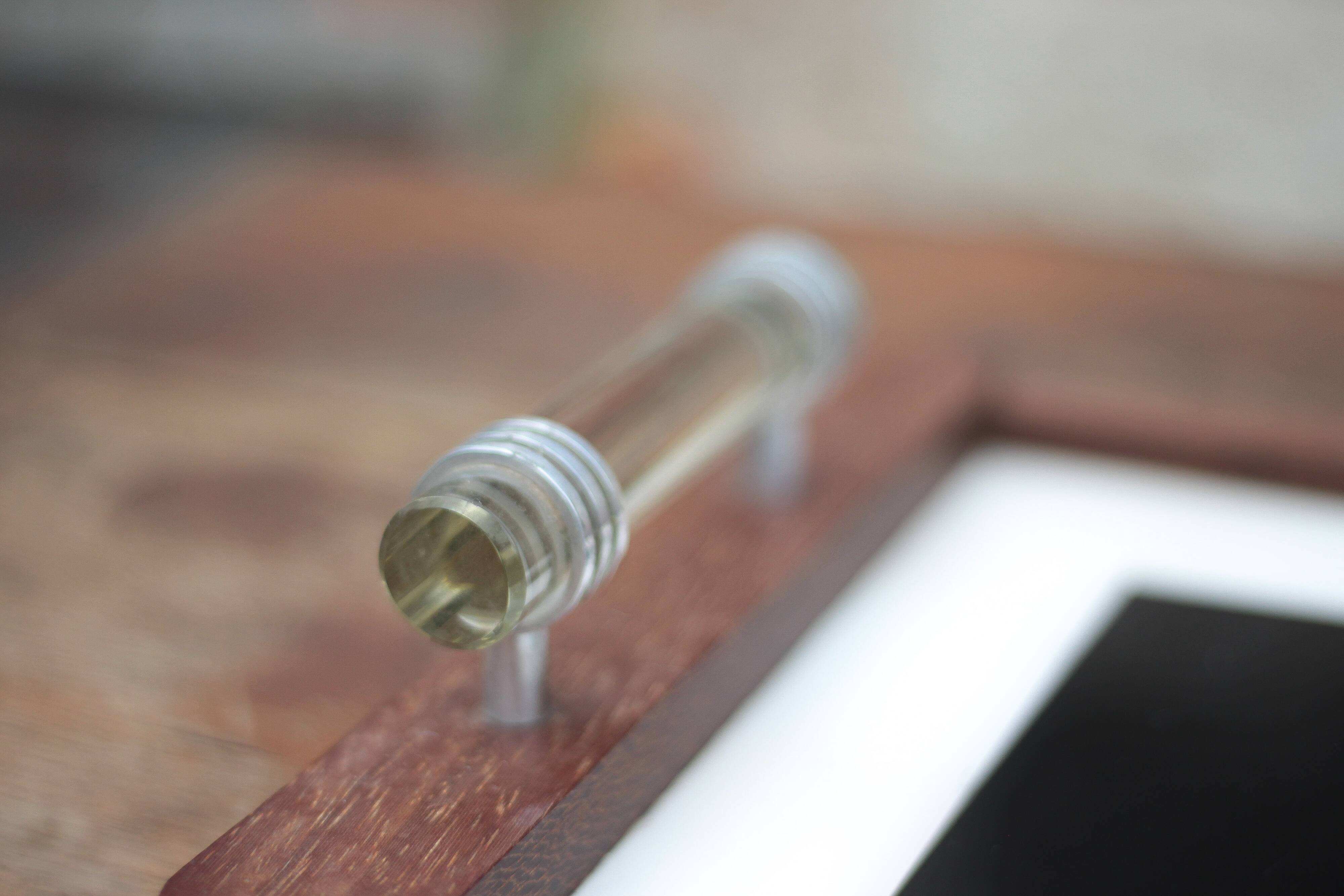 Art deco wooden tray, wooden tray with glass handles, breakfast tray