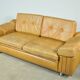 Danish vintage leather 2-seater sofa by svend skipper, 1970s