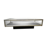1970 chrome showcase coffee table
