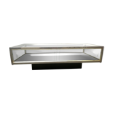 1970 chrome showcase coffee table
