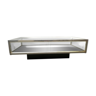 1970 chrome showcase coffee table