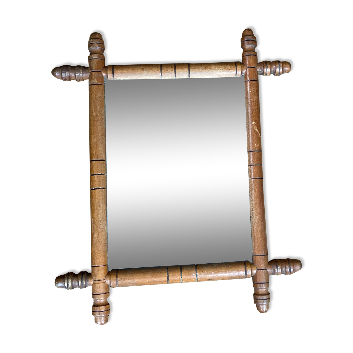 Bamboo mirror 40x34