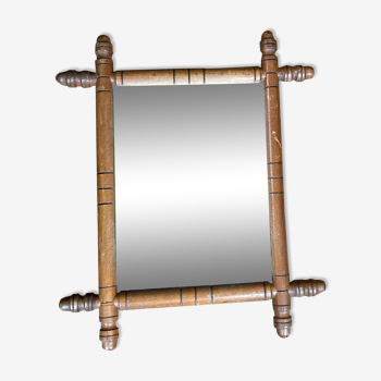 Bamboo mirror 40x34