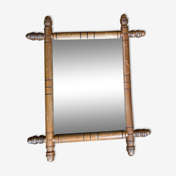 Miroir en bambou 40x34