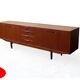 Enfilade vintage scandinave de 2,50 m en teck années 1960