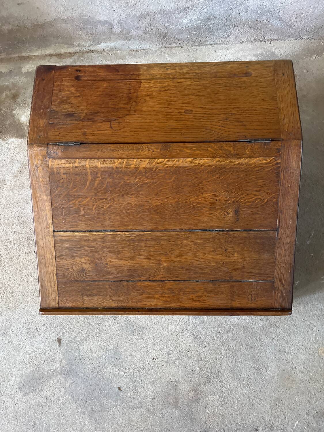 Antique oak school desk