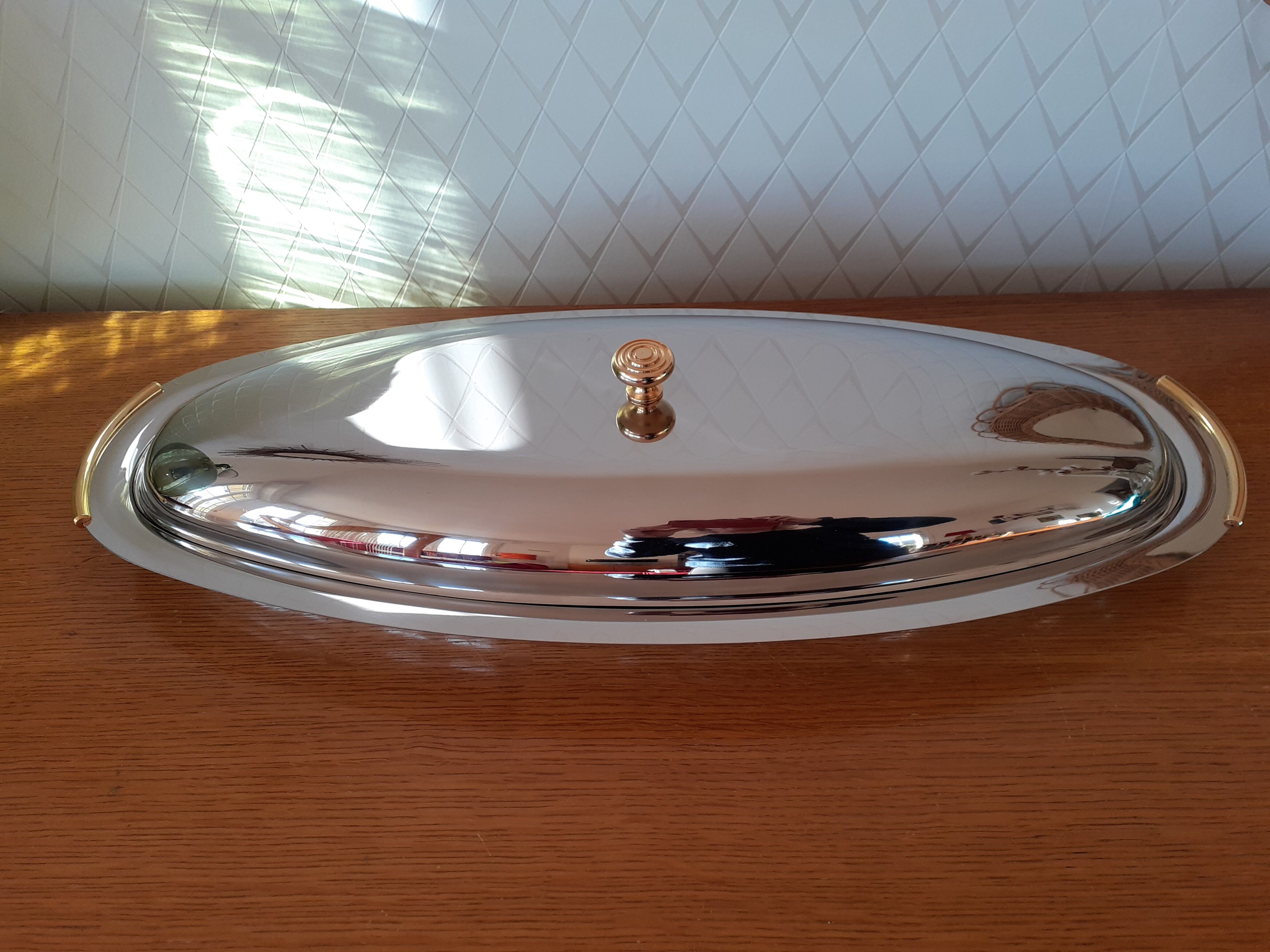 Fish dish with stainless steel lid Andrea Gnutti