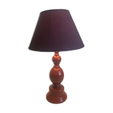 Lampe en bois tournée