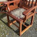 Mahogany set (ipe) composed of a table, 14 chairs and 2 armchairs - work from the 70s