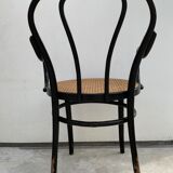 Tuna chair model 1018 in black curved wood and canning 1930